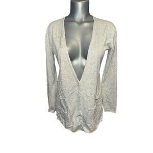 Barney’s New York silk blend cardigan v neck w buttons medium